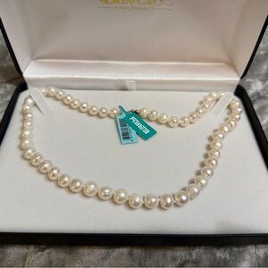 Classic Freshwater Pearl Strand Necklace – 7–8mm | Sterling Silver Clasp